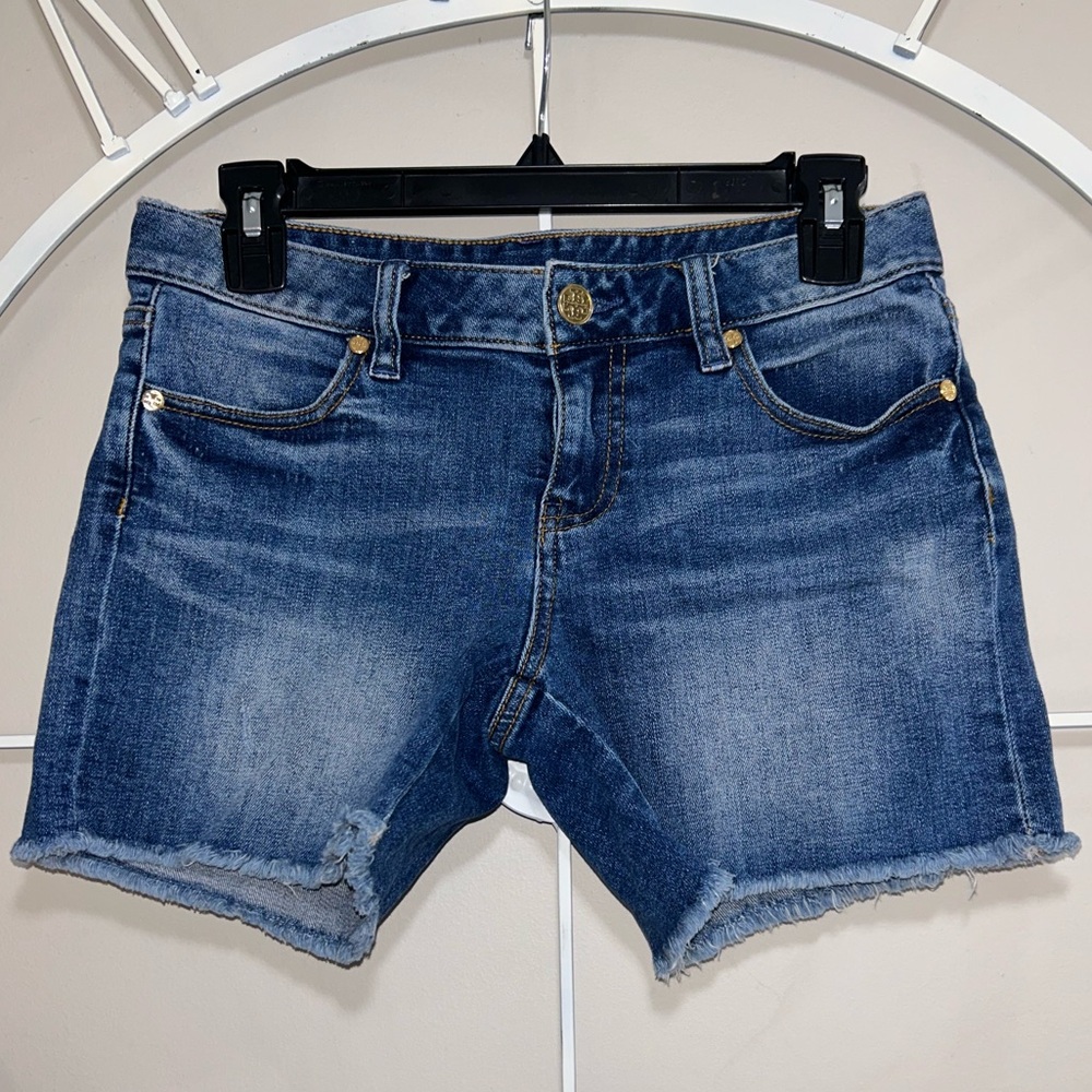 Tory Burch Blue Denim Jean Shorts